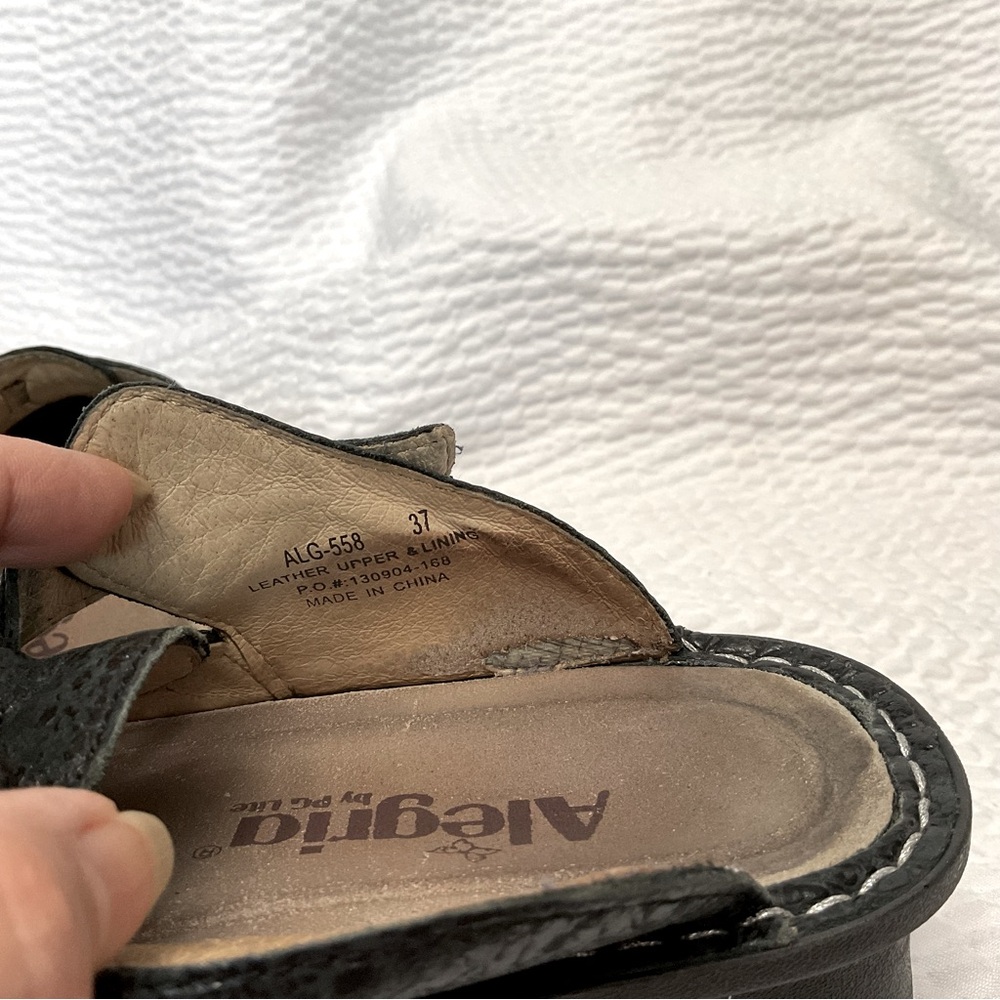 Alegria Black Clog Size 37 - Picture 8 of 9